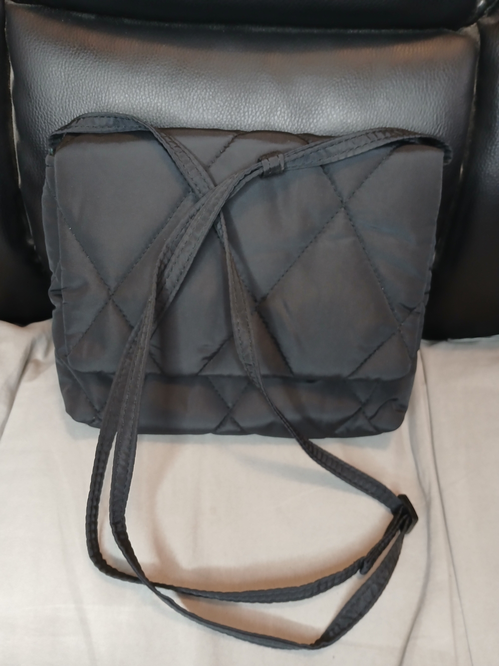 Vera Bradley Quilted Black Crossbody Shoulder Bag